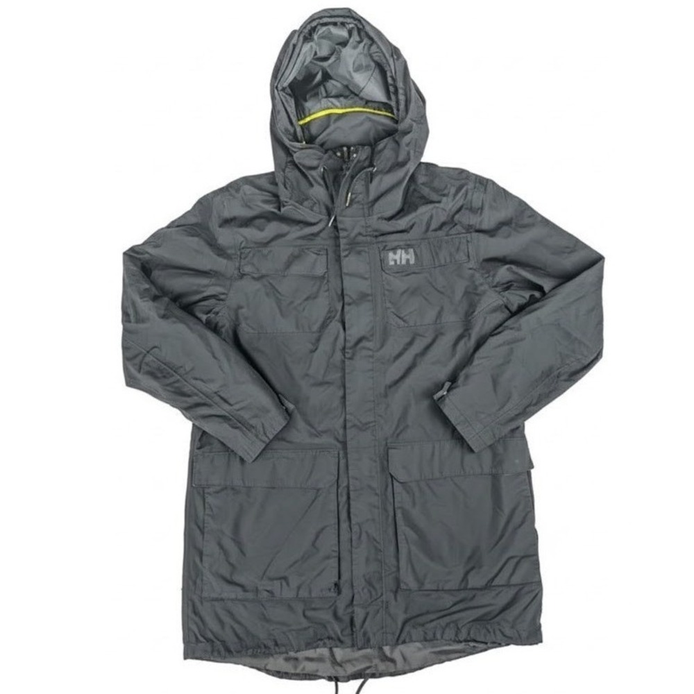 Helly Hansen Captain Tech Protection Hooded Rain Snow Parka Jacket Men's XL